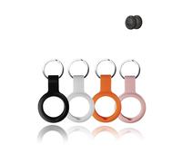 Paquete de 4 fundas para Lifemate Life Tag, silicona duradera, respetuosa con el medio ambiente, a prueba de golpes, fácil de quitar y diseño antipérdida, color negro, blanco, naranja y rosa