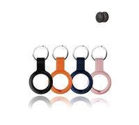 Paquete de 4 fundas para Lifemate Life Tag, silicona duradera, respetuosa con el medio ambiente, a prueba de golpes, fácil de quitar y diseño antipérdida, negro, naranja, azul y rosa