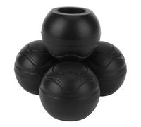Paquete de 4 fundas para patas de silla de camping, protectores de goma para sillas de luna, taburete al aire libre, agarres de suelo, estabilizadores, accesorios de playa de arena, repuesto negro