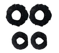 Paquete de 4 fundas para ruedas para cochecitos de bebé, funda a prueba de polvo, accesorios para cochecitos, color negro