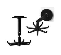 Paquete de 4 ganchos prácticos giratorios de 360°, ganchos multifuncionales giratorios de 7 garras para almacenamiento de cocina, ganchos para utensilios de cocina no perforados para el hogar