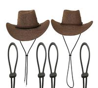 Paquete de 4 gorros elásticos extraíbles para la barbilla, con correa extraíble para la barbilla y cierre de cordón de parada con resorte, Negro, XXL