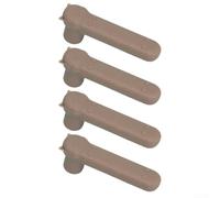 Paquete de 4 guantes de silicona para manija de puerta con diseño de dibujos animados, protectores anticolisión para niños y baño, cubiertas suaves de absorción de impactos para evitar daños en la