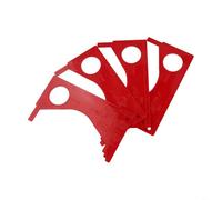 Paquete de 4 herramientas de medición de calibre de cangrejo rojo de PVC Dungeness Regla de medición de camarones para Oregon Washington para reglas de pesca de California, accesorios de cosecha de