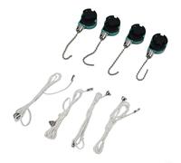 Paquete de 4 interruptores de ventilador de techo de 4 cables ZE-268S6, controlador de cadena de 3 tirones para Hunter para Hampton Bay para luces de ventilador Harbor Breeze