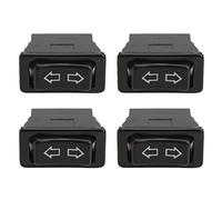 Paquete de 4 Interruptores Universales de Ventana Eléctrica para Automóvil de 5 Pines, Dpdt, Interruptor Momentáneo de Elevación de Vidrio Automotriz con Luz Indicadora Verde