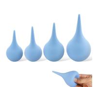 Paquete de 4 jeringas de mano para orejas, bola de succión de goma suave y reutilizable profesional, dispositivo de succión manual de líquidos, foco de lavado de oídos para adultos, mascotas, 4