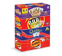 Paquete de 4 juegos de cartas Five Crowns para ni os: juegos de cartas para adultos, juegos familiares, juegos de cartas nocturnos para familias,