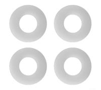Paquete de 4 juntas de sellado de silicona para válvulas de drenaje Geberit de 2 pulgadas, arandela de repuesto a prueba de fugas compatible con la pieza 816.418.00.1, color blanco