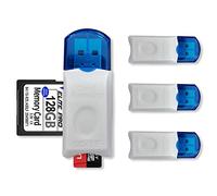 Paquete de 4 lectores de tarjetas SD USB para PC, adaptador de tarjeta micro SD a USB, lector de tarjetas para cámara, lector de tarjetas de memoria, lector de tarjetas Wansurs para portátil