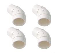 Paquete de 4 limpiadores de piscina, kit de repuesto de codo de 45 grados, compatible con Zodiac para Baracuda para limpiadores de piscinas Krauly, conector de PVC flexible para mangueras de limpieza