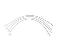 Paquete de 4 mangueras de extensión de boquilla de película fluida, varita de pulverización de 50 cm para aplicación de revestimiento, revestimiento de sección de cavidad y caja, pulverizador de