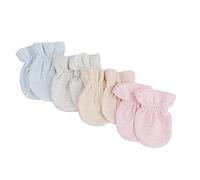 Paquete de 4 manoplas sin arañazos para bebés recién nacidos, niños y niñas, guantes para bebés recién nacidos de 0 a 6 meses, Estilo 2 (sin cuerda), 0-6 meses