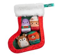 Paquete de 4 Micromalvas Squishmallows Originales para calcetín navideño | Ginger, Svenja, Darcy, Dawn, Peluche oficial ultrasuave de Jazwares