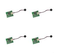 Paquete de 4 módulos de control de sonido activados por voz fuera de línea para 3 V a 5 V luz nocturna manos reconocimiento de voz controlador de circuito de hasta 5 W de carga