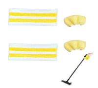 Paquete de 4 paños de microfibra para Karcher EasyFix SC 1 SC 2 SC 3 SC 4 SC 5 - Accesorios para suelos y superficies duras, para cabezales de mano y suelo