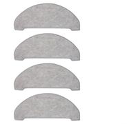 Paquete de 4 paños de repuesto para robot aspirador Vexilar W9, almohadillas de limpieza de microfibra para mantener los suelos limpios en hogares con mascotas y niños