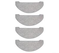 Paquete de 4 paños de repuesto para robot aspirador Vexilar W9, almohadillas de microfibra resistentes y duraderas