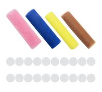 Paquete de 4 paños exfoliantes, 20 toallas comprimidas, esponja exfoliante, esponja de baño para adultos, esponja exfoliante, esponja de baño, esponja de ducha, exfoliante para el cuerpo