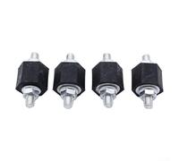 Paquete de 4 para almohadilla amortiguadora con tuerca OEM 191201256 102744466 Soporte de intercooler de montaje de goma compatible con T4