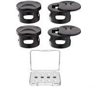 Paquete de 4 parasoles LED ajustables para lentes Meta Smart Gen 2 para WAYFARER para SKYLER Headliner con funda de almacenamiento, cubierta de luz antirreflejos, negro y blanco (negro)