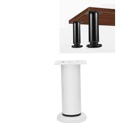 Paquete de 4 patas ajustables for muebles, niveladores de patas - Almohadillas de soporte universales atornillables for patas de mesas, gabinetes, sofás, camas y mesas de centro(Cream,Height 12cm)