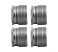 Paquete de 4 patas ajustables para mesa de cama, niveladores de muebles de aleación de aluminio de 23 a 37 mm con almohadillas de silicona para sofá, armario, silla en suelos irregulares (gris)