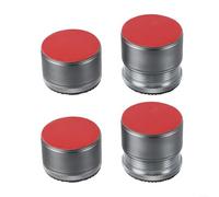 Paquete de 4 patas ajustables para mesa de cama para elevar muebles con construcción de silicona de metal y características de reducción de ruido (gris)