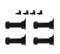 Paquete de 4 patas de armario de altura ajustable, ruedas deslizantes de altura para cocina, baño, patas de nivelación de gabinete (3.35 a 4.9 pulgadas)