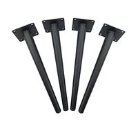 Paquete de 4 patas de metal ajustables para muebles de 10 a 72 cm, patas de repuesto modernas de mediados de siglo en forma de cono para mesas de bricolaje, sofás, armarios y camas.