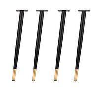 Paquete de 4 patas de metal ajustables para muebles, patas de acero para armarios de cocina, patas cónicas de soporte para mesa de escritorio, soporte de TV, mesa de centro, tocador, sofá, sillón, c