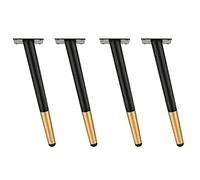 Paquete de 4 patas de metal ajustables para muebles, patas de acero para armarios de cocina, patas cónicas de soporte para mesa de escritorio, soporte de TV, mesa de centro, tocador, sofá, sillón, c