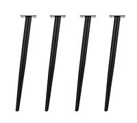 Paquete de 4 patas para muebles, patas de mesa ajustables de metal, patas de soporte de acero para sofá, patas de repuesto resistentes para muebles de TV, armarios, mesitas de noche, con tornillos,