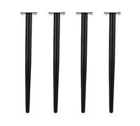 Paquete de 4 patas para muebles, patas de mesa ajustables de metal, patas de soporte de acero para sofá, patas de repuesto resistentes para muebles de TV, armarios, mesitas de noche, con tornillos,