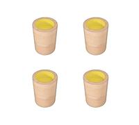 Paquete de 4 patas redondas de madera para muebles, elevadores de muebles para sofás, escritorios y sillas, elevan la altura en 4,5 cm y 10 cm, aumentan el estilo y la comodidad de la decoración del