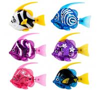 Paquete de 4 Peces Electrónicos, Pescado Robot Baño, Robofish Pez con Luz | Flotantes Juguetes de Peces, Reutilizables Robo Fish Acuario Peces de Juguete para Gatos, Piscinas, Mascotas y Niños