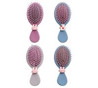 Paquete De 4 Peines Con Cojín De Aire Con Cuerda Para El Cabello, Peine Portátil, Herramientas De Peinado, Peine Para Masaje Del Cuero Cabelludo, Mini Peine Con Cojín De Aire