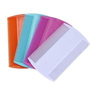 Paquete de 4 peines de aseo de mascotas de doble cara, peine para piojos y pulgas para gatos, perros y mascotas, peines ligeros y portátiles, uso húmedo o seco, peine de eliminación de caspa para