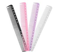 Paquete De 4 Peines De Peluquería, Accesorios De Peluquería, Herramientas De Peluquería, Peines De Dientes Finos, Peines Portátiles, Adecuados Para Cortar, Uso Doméstico