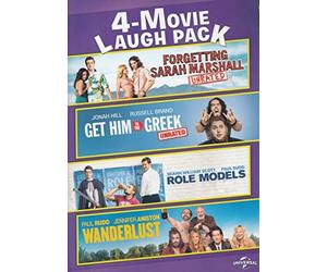 Paquete de 4 películas de risas: Olvidando a Sarah Marshall / Get Him to the Greek / Role Models / Wanderlust