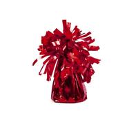 PartyDeco Paquete de 4 pesos para globos de helio, color rojo, 130 g