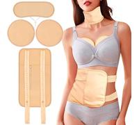 Paquete de 4 piezas de aceite de ricino de algodón orgánico para desintoxicación del hígado, estómago, vientre, cuello, pecho y todo el cuerpo, kit de almohadillas reutilizables para compresas