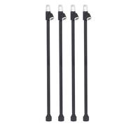 Paquete de 4 Piezas de Portabrocas de Aire de 14 Pulgadas con Estiramiento FNPT de 1/4 Pulgadas, Cabezal Doble de Pie Recto, Adecuado para Inflar Neumáticos de Camiones RV