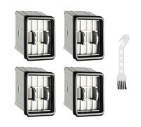 Paquete de 4 piezas de repuesto de filtro para aspiradora Bissell CrossWave Edge Cordless Plus 4329G en seco y húmedo con 1 cepillo de limpieza