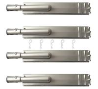 Paquete de 4 piezas de repuesto mejoradas de 15 13/16 pulgadas de acero inoxidable fundido para parrilla de gas Jennair 720-0061, 720-0062, 720-0063, 720-0100, Nexgrill 720-0671, 720-0165, modelos de