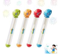 Paquete de 4 Pistolas de Agua de Fuegos Artificiales, Pistola rociadora de Agua Estilo Fuegos Artificiales para Parejas, Juguete para niños y Adultos, para Juegos acuáticos de Verano al Aire Libre C