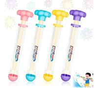 Paquete de 4 Pistolas de Agua de Fuegos Artificiales, Pistola rociadora de Agua Estilo Fuegos Artificiales para Parejas, Juguete para niños y Adultos, para Juegos acuáticos de Verano al Aire Libre A