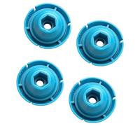 Paquete de 4 pistolas de pegamento compactas. Disco de empuje de ABS. Cabezal de impresión de 50 mm que proporciona un fuerte ajuste de empuje. Orificios de 8 mm y 14 mm. Placa de empuje de plástico