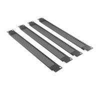 [Paquete de 4] Placa ciega de malla ventilada 1U para gabinete de datos montado en rack de 19 pulgadas