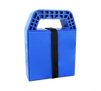 Paquete de 4 placas de apoyo azules para caravana con asa, 23 x 17 x 2 cm, almohadillas estabilizadoras antideslizantes para gatos de autocaravana, bloques de nivelación de plástico resistente